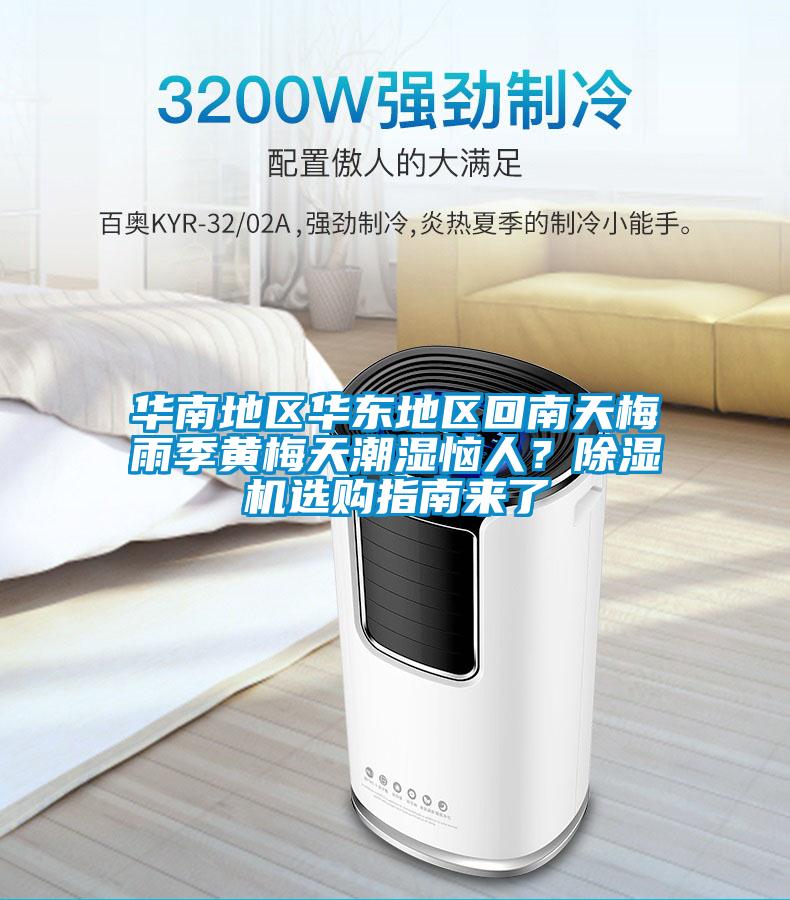 華南地區華東地區回南天梅雨季黃梅天潮濕惱人？除濕機選購指南來了