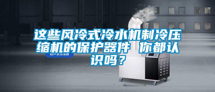 這些風冷式冷水機制冷壓縮機的保護器件 你都認識嗎？