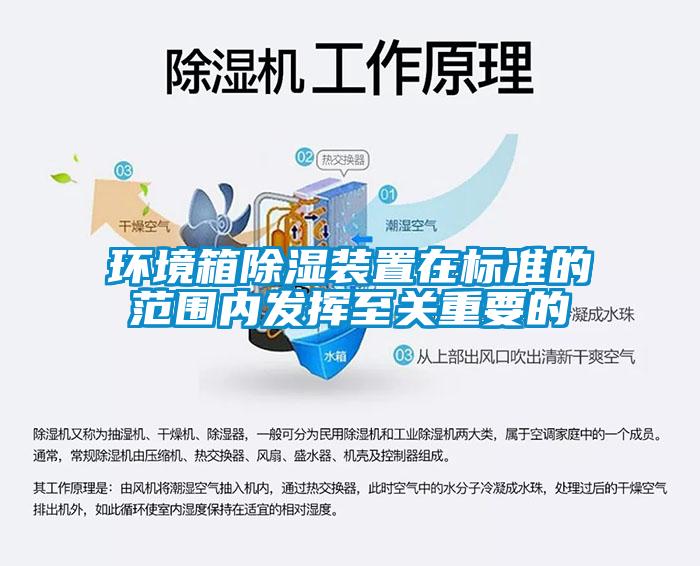 環(huán)境箱除濕裝置在標準的范圍內(nèi)發(fā)揮至關(guān)重要的