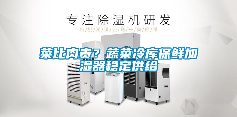 菜比肉貴？蔬菜冷庫保鮮加濕器穩定供給