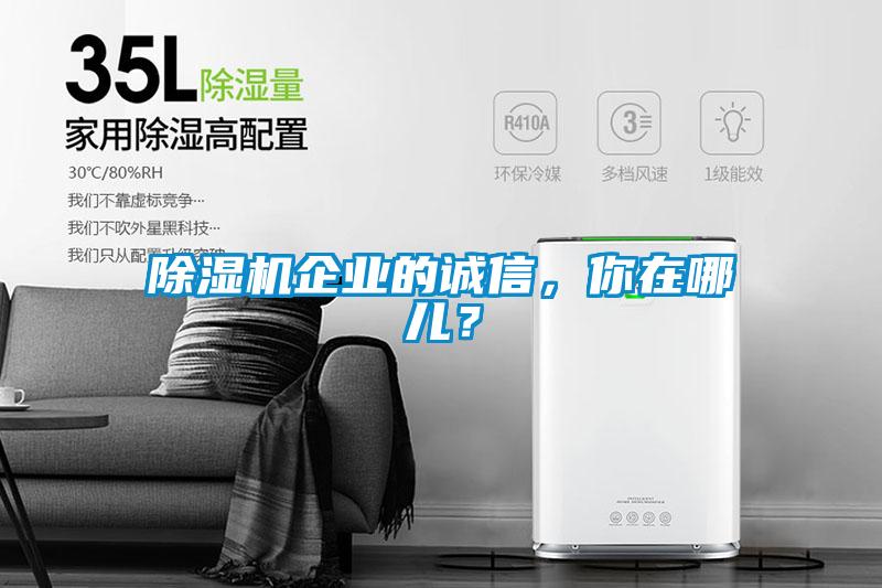 除濕機企業(yè)的誠信，你在哪兒？