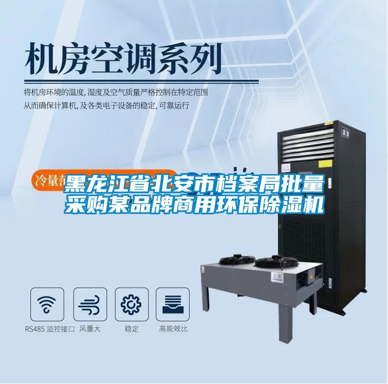 黑龍江省北安市檔案局批量采購某品牌商用環(huán)保除濕機