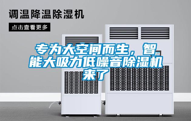 專為大空間而生，智能大吸力低噪音除濕機來了