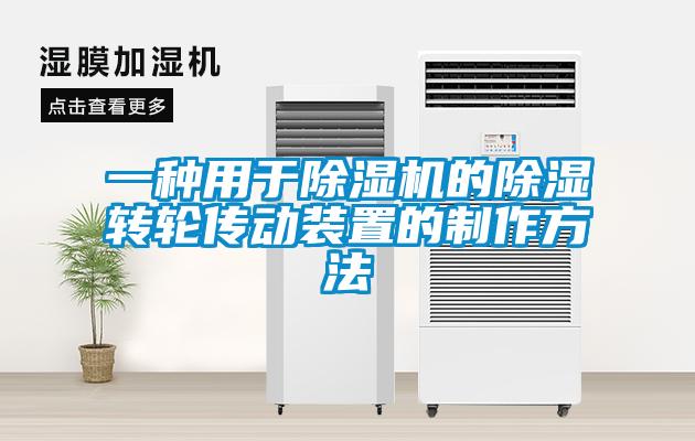 一種用于除濕機的除濕轉(zhuǎn)輪傳動裝置的制作方法