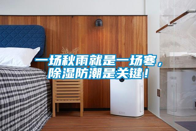 一場秋雨就是一場寒，除濕防潮是關鍵！