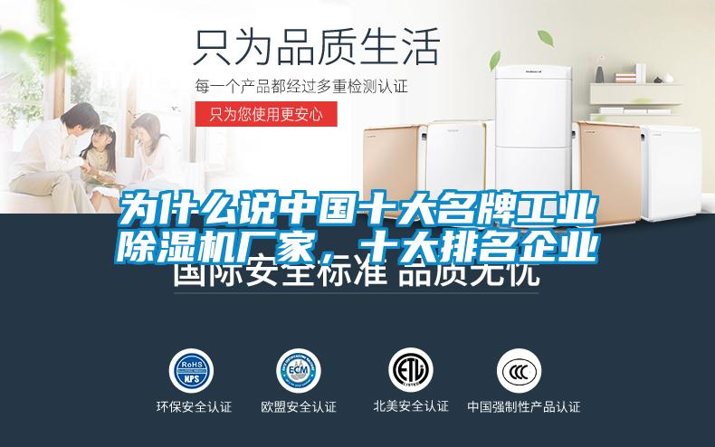 為什么說中國十大名牌工業除濕機廠家，十大排名企業