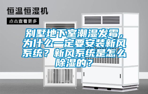 別墅地下室潮濕發(fā)霉，為什么一定要安裝新風(fēng)系統(tǒng)？新風(fēng)系統(tǒng)是怎么除濕的？