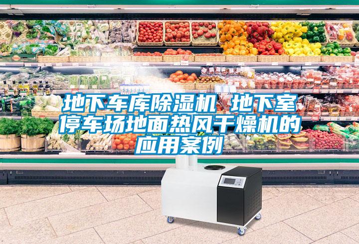 地下車庫除濕機(jī) 地下室停車場(chǎng)地面熱風(fēng)干燥機(jī)的應(yīng)用案例
