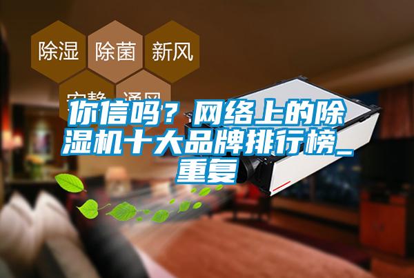 你信嗎？網(wǎng)絡上的除濕機十大品牌排行榜_重復