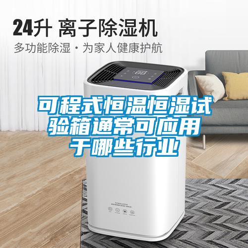 可程式恒溫恒濕試驗(yàn)箱通常可應(yīng)用于哪些行業(yè)