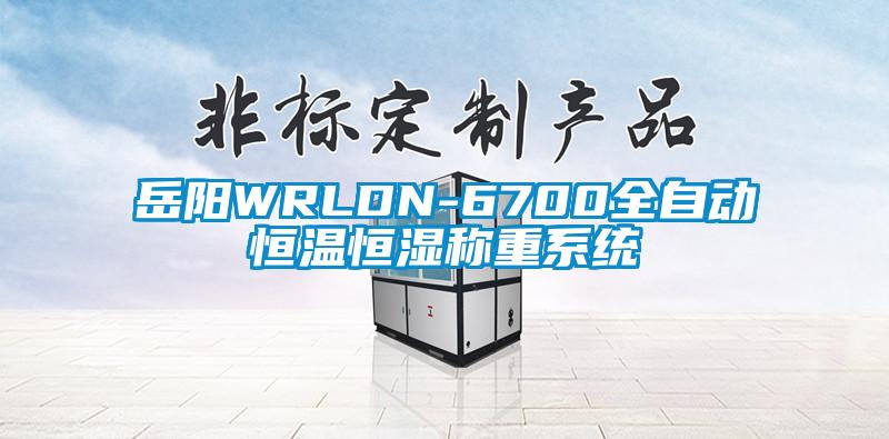 岳陽WRLDN-6700全自動(dòng)恒溫恒濕稱重系統(tǒng)