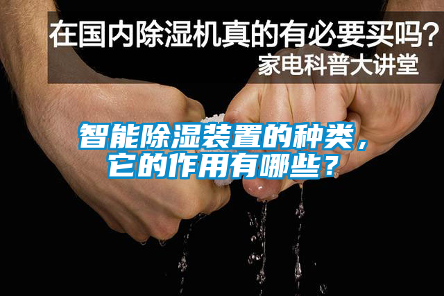 智能除濕裝置的種類，它的作用有哪些？