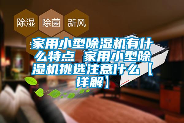 家用小型除濕機(jī)有什么特點(diǎn) 家用小型除濕機(jī)挑選注意什么【詳解】
