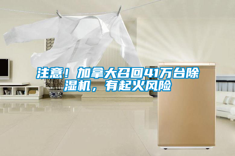 注意！加拿大召回41萬臺除濕機，有起火風險