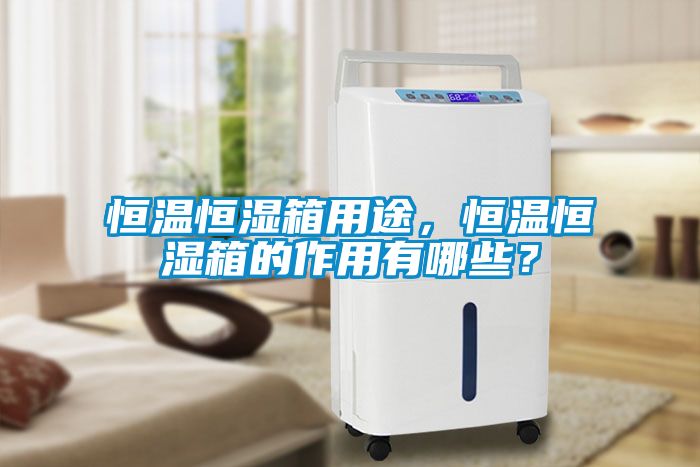 恒溫恒濕箱用途，恒溫恒濕箱的作用有哪些？