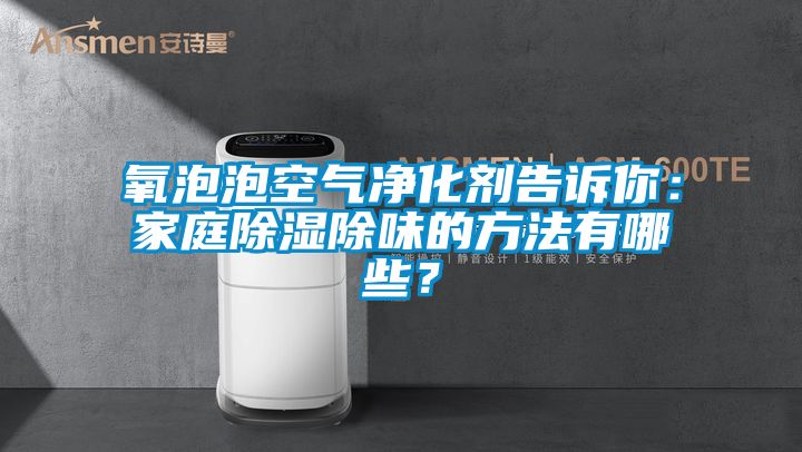 氧泡泡空氣凈化劑告訴你：家庭除濕除味的方法有哪些？