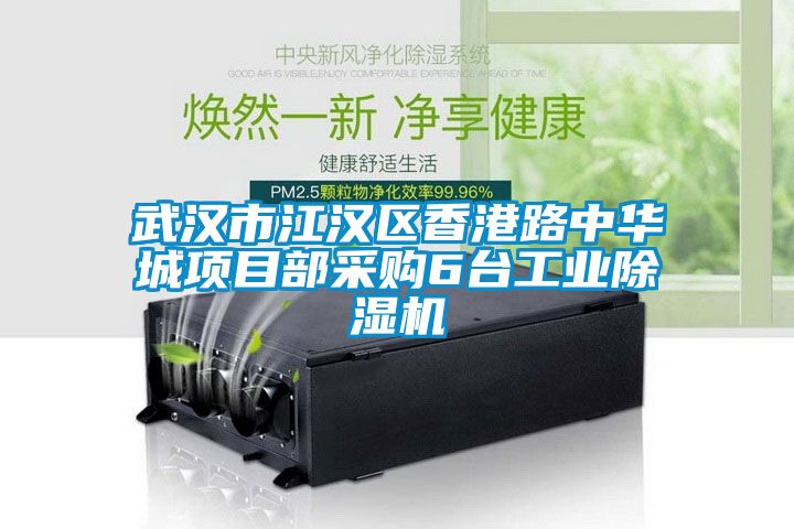 武漢市江漢區(qū)香港路中華城項目部采購6臺工業(yè)除濕機