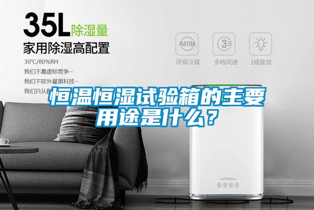 恒溫恒濕試驗(yàn)箱的主要用途是什么？