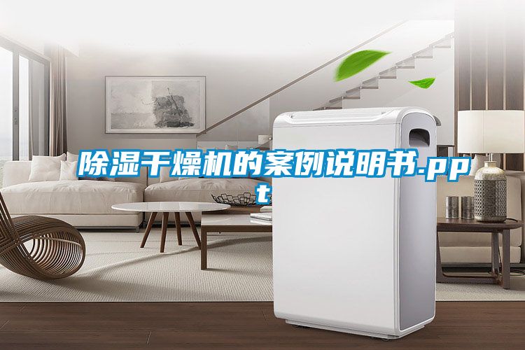 除濕干燥機(jī)的案例說(shuō)明書(shū).ppt