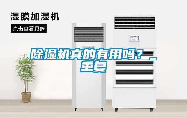 除濕機真的有用嗎？_重復