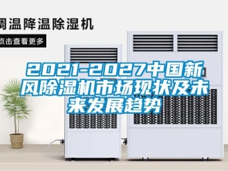 常見問題2021-2027中國新風除濕機市場現狀及未來發展趨勢