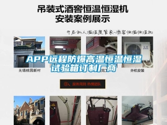 常見問題APP遠程防爆高溫恒溫恒濕試驗箱訂制廠商
