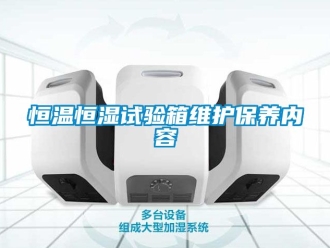 知識百科恒溫恒濕試驗(yàn)箱維護(hù)保養(yǎng)內(nèi)容