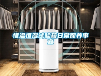 知識百科恒溫恒濕試驗箱日常保養事宜