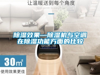 行業新聞除濕效果—除濕機與空調在除濕功能方面的比較