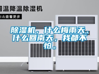 企業新聞除濕機，什么梅雨天，什么回南天，我都不怕。