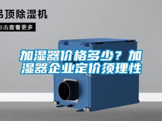 行業新聞加濕器價格多少？加濕器企業定價須理性