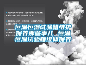 知識百科恒溫恒濕試驗(yàn)箱維護(hù)保養(yǎng)那些事兒 恒溫恒濕試驗(yàn)箱維修保養(yǎng)