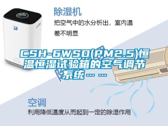 常見問題CSH-6WSD(PM2.5)恒溫恒濕試驗箱的空氣調節系統……