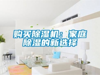 行業新聞購買除濕機：家庭除濕的新選擇