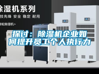 常見問題探討：除濕機企業如何提升員工個人執行力