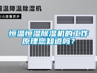 知識百科恒溫恒濕除濕機的工作原理您知道嗎？