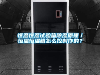 知識百科恒溫恒濕試驗箱除濕原理／恒溫恒濕箱怎么控制作的？