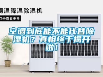 行業新聞空調到底能不能代替除濕機？真相終于揭開啦！