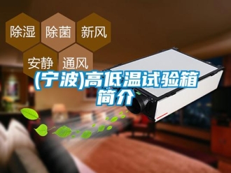 常見問題(寧波)高低溫試驗箱簡介