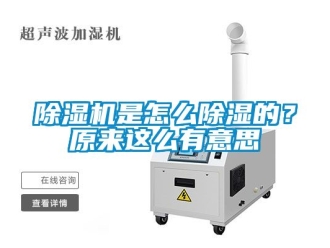 行業(yè)新聞除濕機是怎么除濕的？原來這么有意思