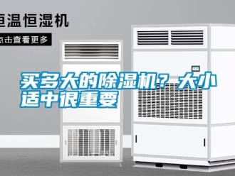 行業(yè)新聞買多大的除濕機？大小適中很重要