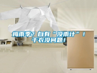 常見問題梅雨季？自有“沒雨計”！干衣沒問題！