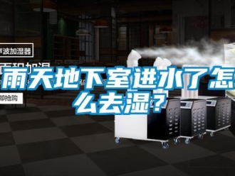 常見問題雨天地下室進水了怎么去濕？