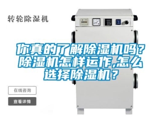 常見問題你真的了解除濕機(jī)嗎？除濕機(jī)怎樣運作,怎么選擇除濕機(jī)？
