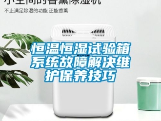 知識百科恒溫恒濕試驗箱系統故障解決維護保養技巧