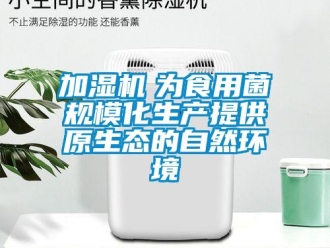 行業(yè)新聞加濕機(jī)　為食用菌規(guī)模化生產(chǎn)提供原生態(tài)的自然環(huán)境