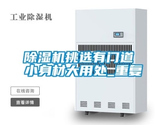 行業(yè)新聞除濕機挑選有門道 小身材大用處_重復(fù)