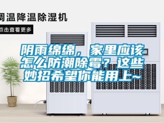 常見問題陰雨綿綿，家里應(yīng)該怎么防潮除霉？這些妙招希望你能用上~