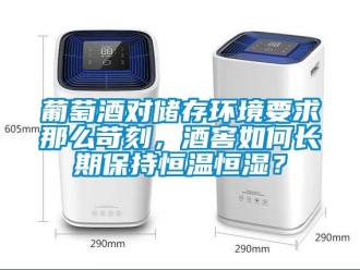 知識百科葡萄酒對儲存環境要求那么苛刻，酒窖如何長期保持恒溫恒濕？
