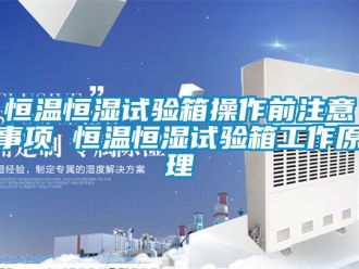 知識百科恒溫恒濕試驗箱操作前注意事項 恒溫恒濕試驗箱工作原理